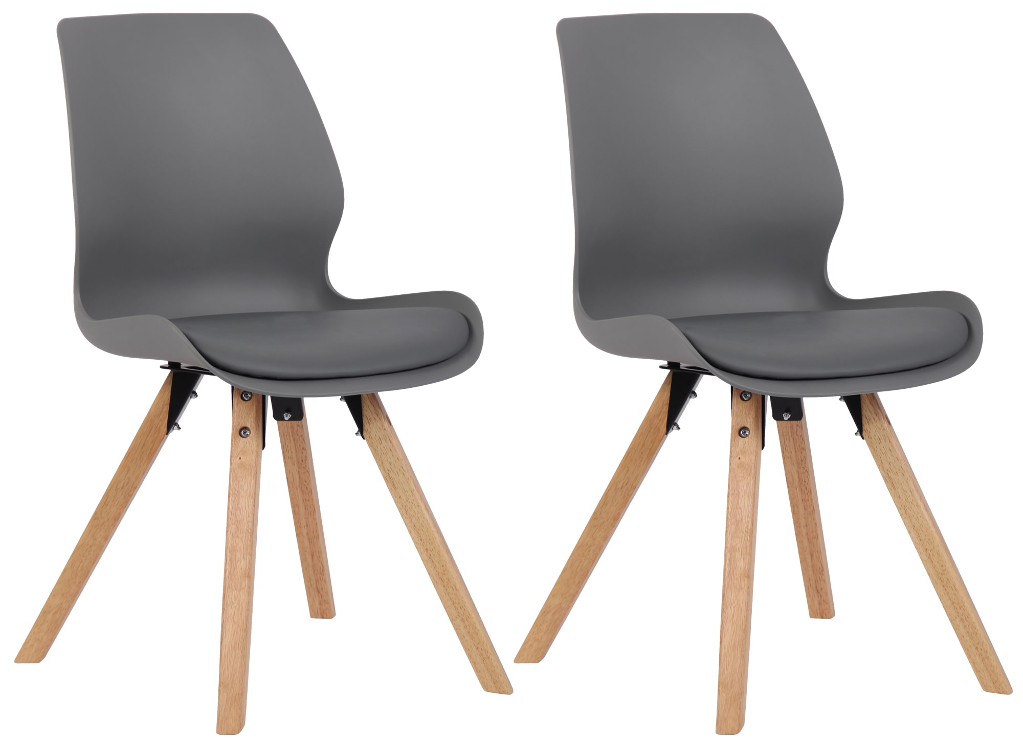 2er Set Stuhl Luna Kunststoff