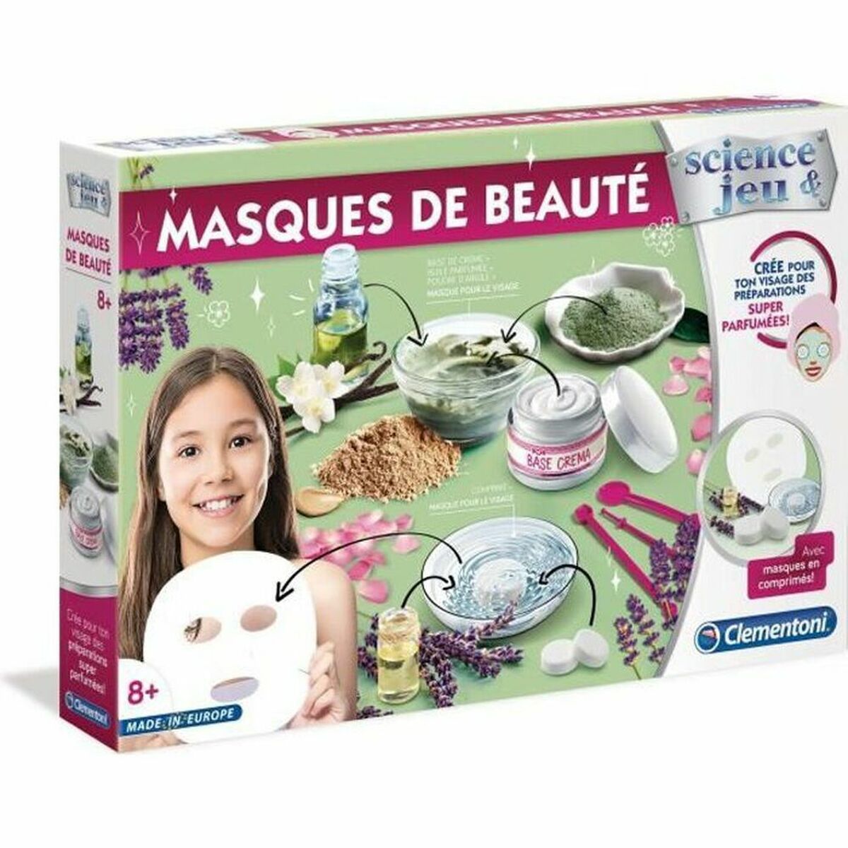 Set Di Trucchi Per Bambini Clementoni Science & Jeu  Beauty Masks (fr) Multicolore