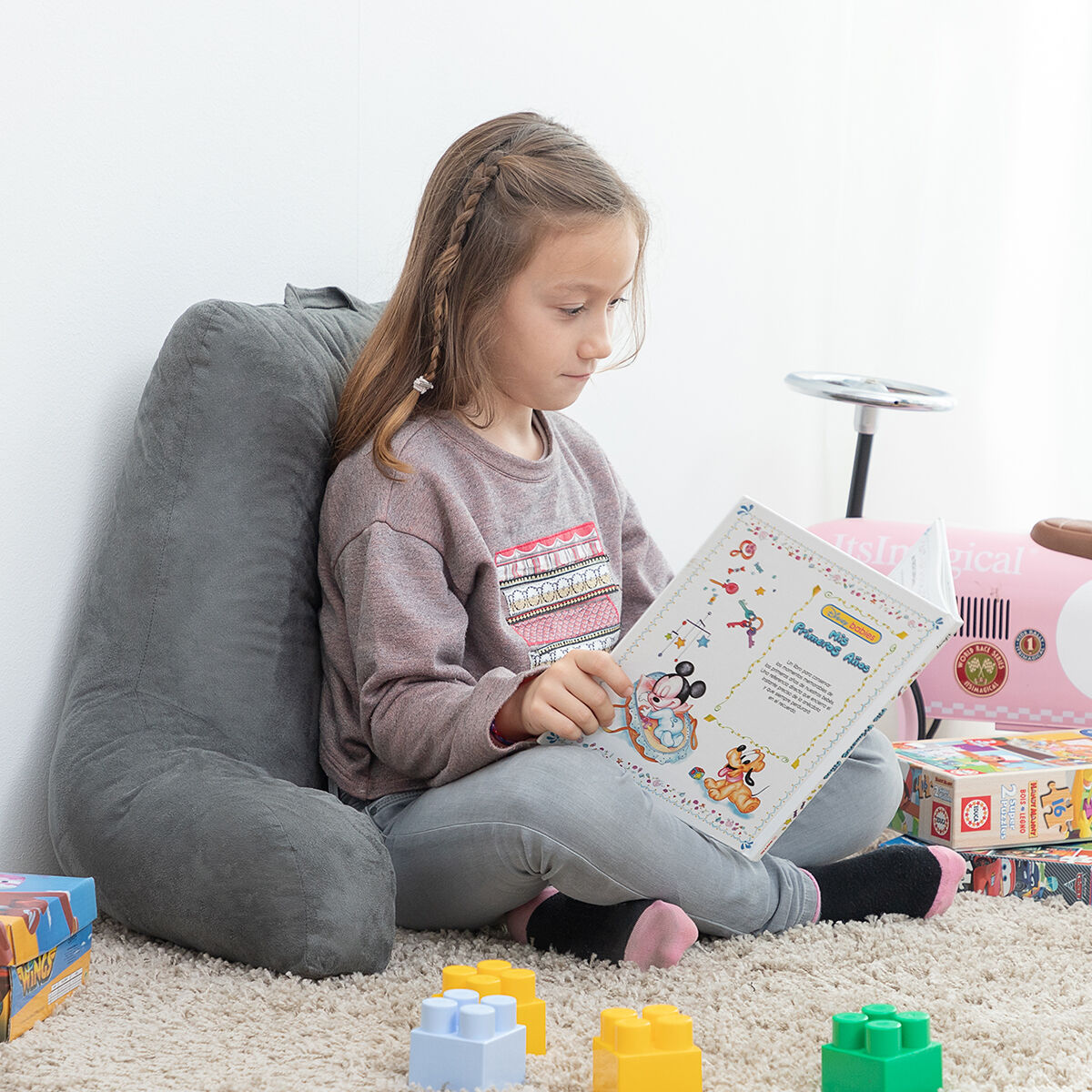 Cuscino Da Lettura Con Braccioli Huggilow Innovagoods - Image 3