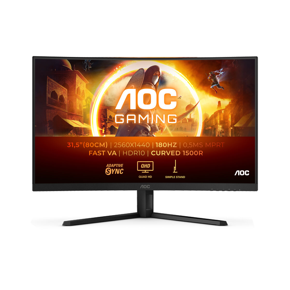 Monitor Gaming Aoc Cq32g4ve Quad Hd 32"