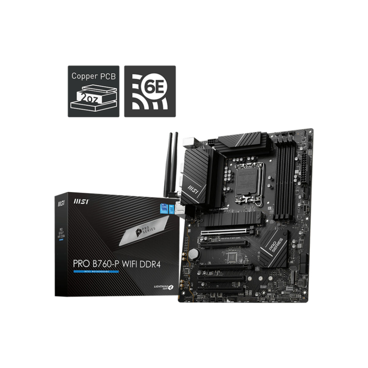 Scheda Madre Msi Pro B760-P Wifi Ddr4 Lga 1700