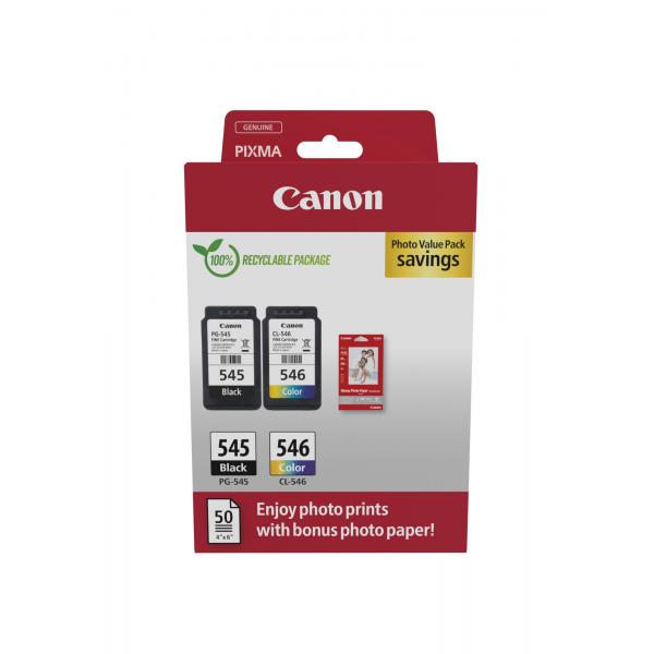 Canon 8287b008 Cartuccia D'inchiostro 2 Pz Originale Nero, Ciano, Magenta, Giallo