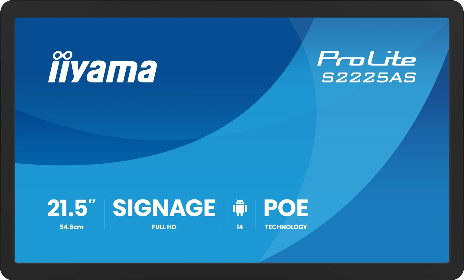 Iiyama Prolite S2225aS-B1p ToucH-Display 54,6?cm (21,5") Full Hd – Hdmi/usB-C/lan – Schwarz