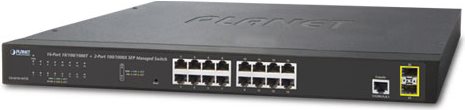 Planet GS-4210-16t2s - Switch - Managed - 16 X 10/100/1000 + 2 X Sfp - Desktop, An Rack Montierbar (gS-4210-16t2s)