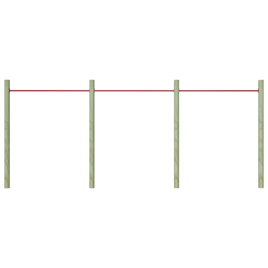 Sbarre Da Gioco 3 Pz 125 Cm In Acciaio Rosso - Image 3