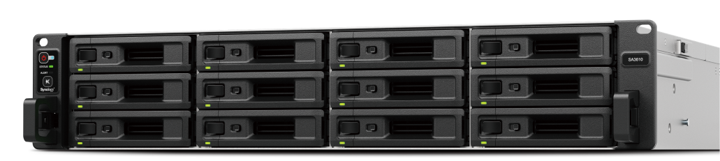Synology Sa Sa3610 Nas & Speicherserver Rack (2u) Eingebauter EtherneT-Anschluss Schwarz - Grau D-1567 (sa3610)