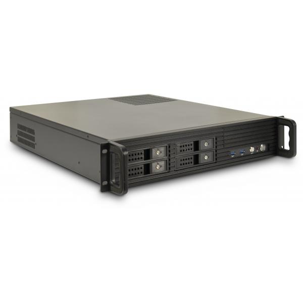 InteR-Tech 2U-2504 Supporto Nero (case Ipc Storage 2U-2504, O. Psu)