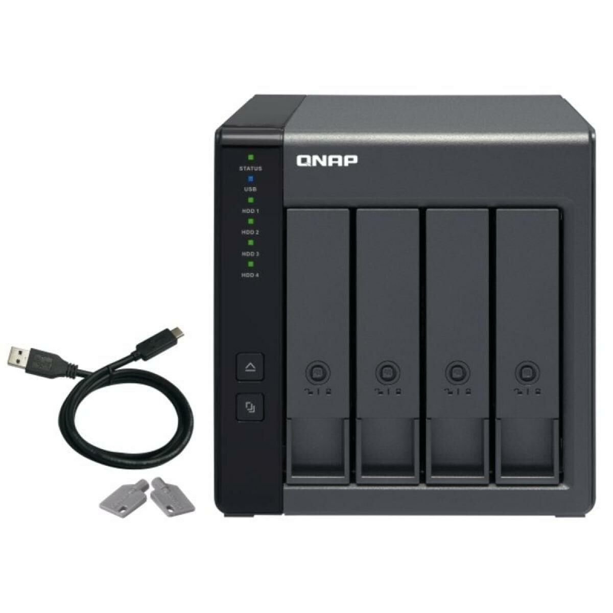 Memorizzazione In Rete Nas Qnap TR-004 Nero