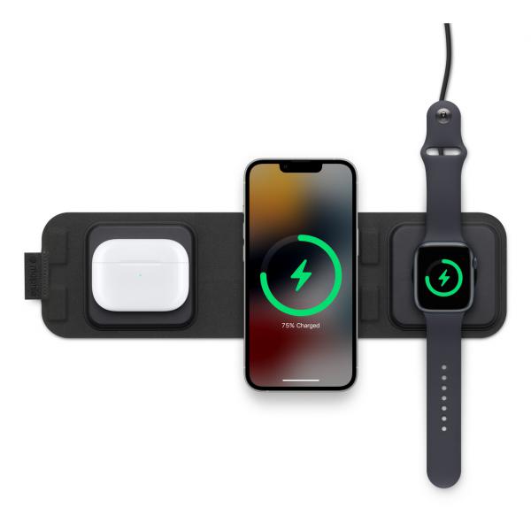 Mophie 401311507 Caricabatterie Per Dispositivi Mobili Cuffie, Auricolare, Smartphone, Orologio Intelligente Nero Usb Carica Wireless Ricarica Rapida