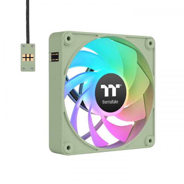 Thermaltake CL-F198-Pl12mG-A Sistema Di Raffreddamento Per Computer Case Per Computer Ventilatore 12 Cm Verde 3 Pz (random_1s1ad3nnrh)