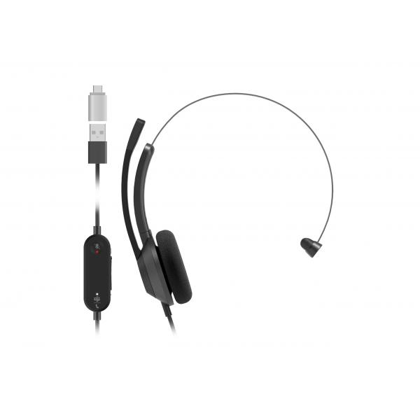 Cisco HS-W-321Q-C-Usbc Cuffia E Auricolare Cablato A Padiglione Ufficio Usb TipO-C Nero (cisco Headset 321 - Cuffie Con Microfono - Over Ear - Cablat
