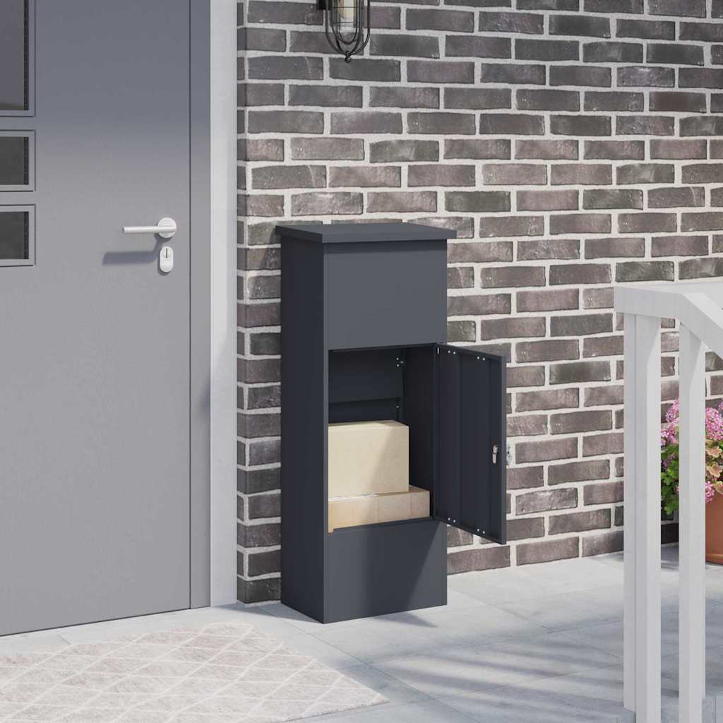 Cassetta Per Pacchi Antracite 44,5 X 29 X 110,5 Cm Acciaio