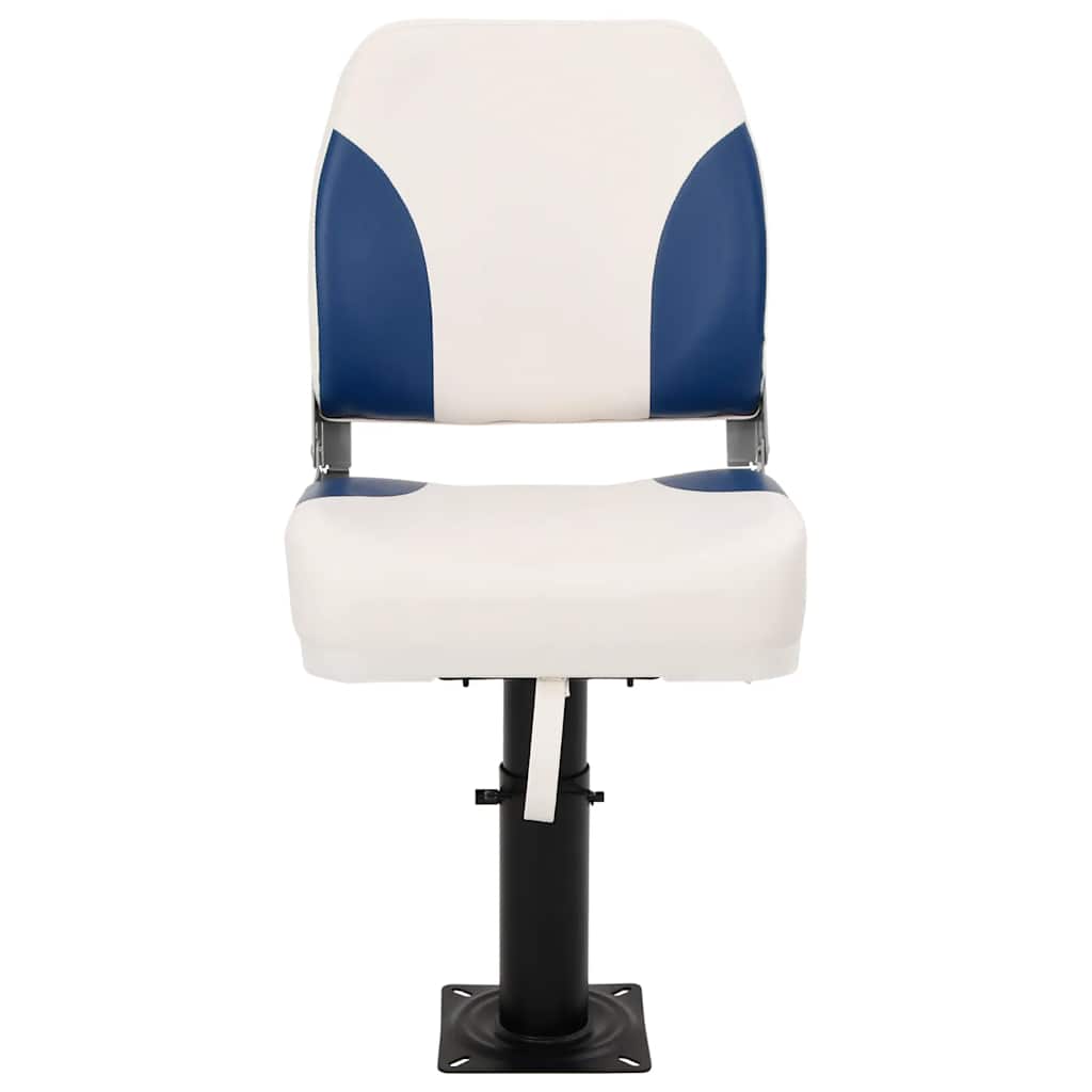 Sedile Pieghevole Per Barca 1 Set Blu E Bianco 41x36x48 cm - Image 3