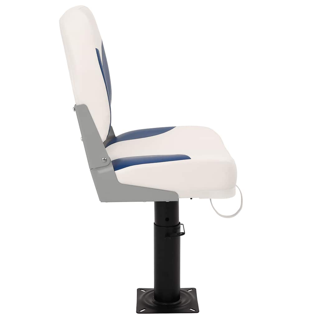 Sedile Pieghevole Per Barca 1 Set Blu E Bianco 41x36x48 cm - Image 4