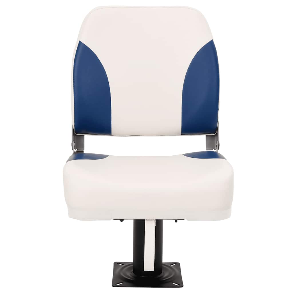 Sedile Pieghevole Per Barca 1 Set Blu E Bianco 41x36x48 cm - Image 3
