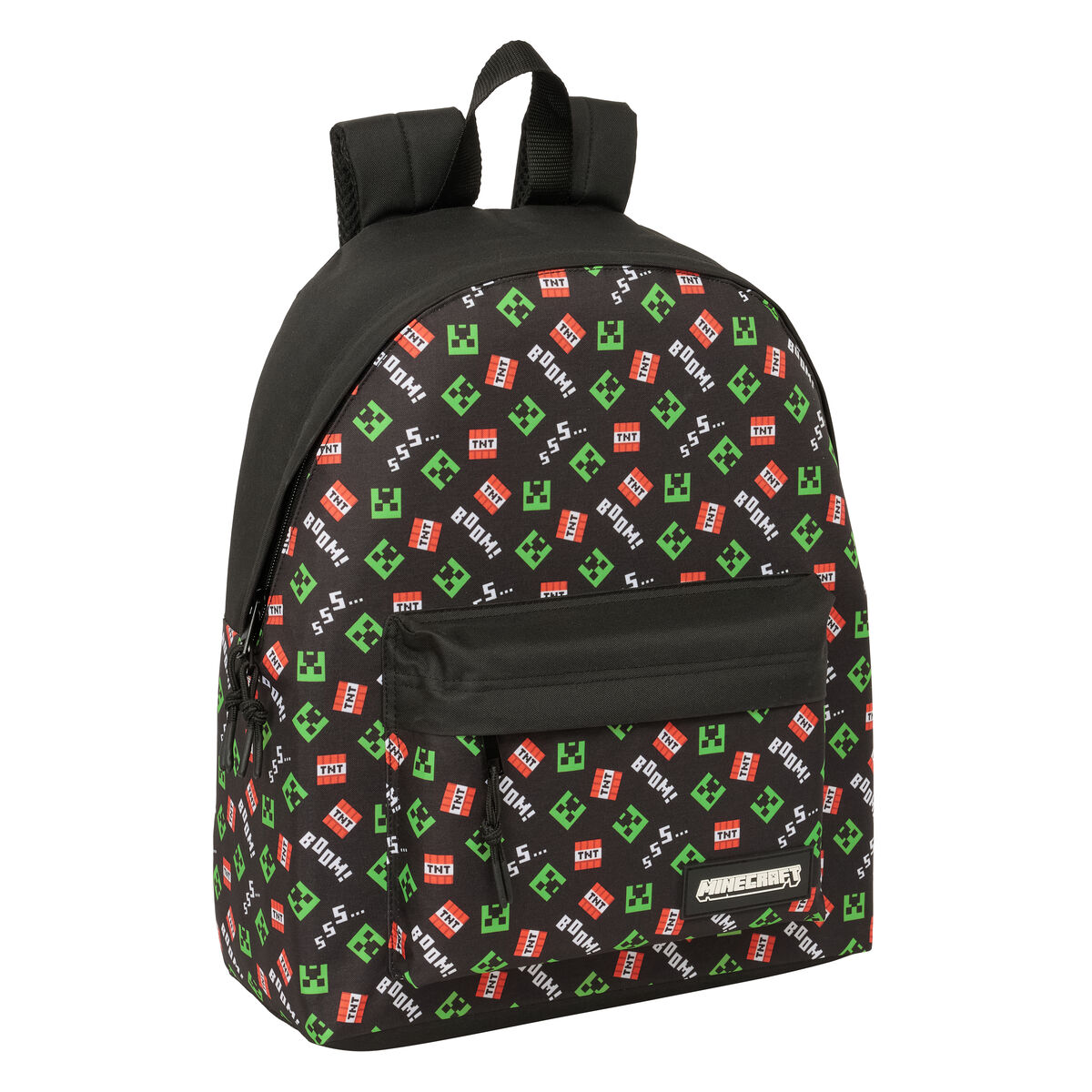 Zaino Scuola Minecraft Nero 33 X 42 X 15 cm