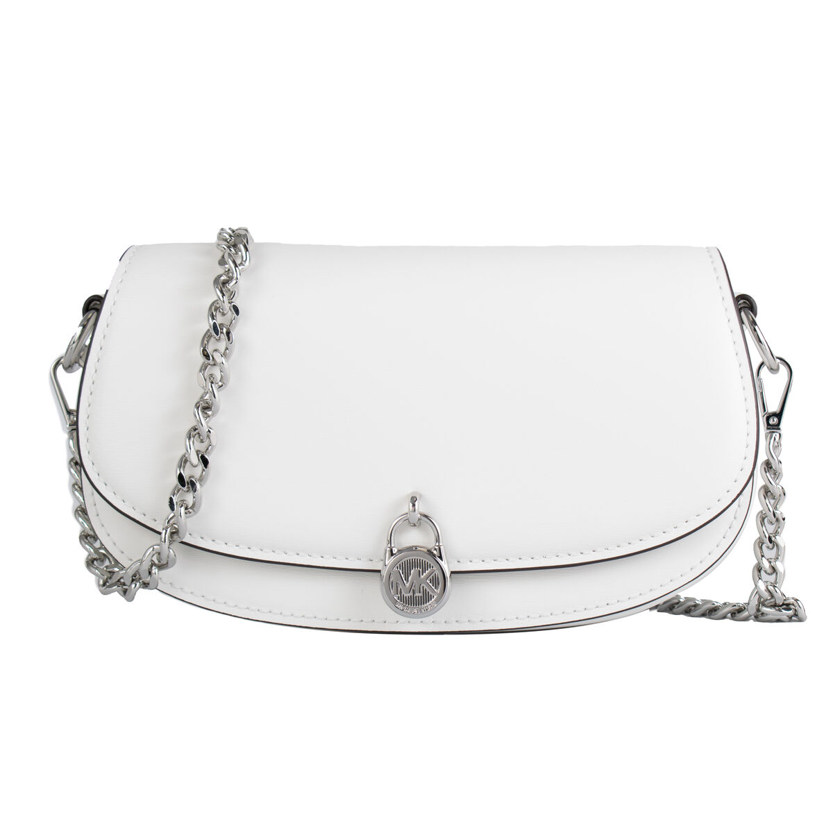 Borsa A Tracolla Michael Kors Mila Bianco 23 X 12 X 6 cm