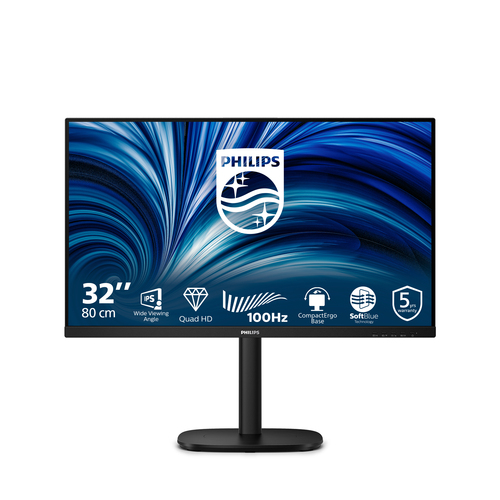 Philips Monitor 31,5 Led Ips Qhd 16:9 4ms 350 Cdm, Pivot, Dp/hdmi, Multimediale