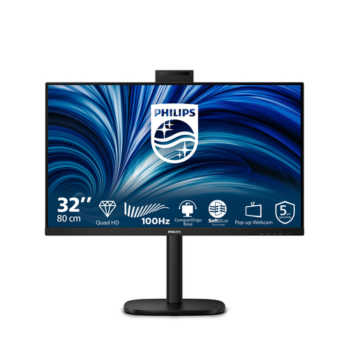 Philips Monitor 31,5 Led Ips Qhd 16:9 4ms 350 Cdm, Pivot, UsB-C Hub, Dp/hdmi, Multimediale