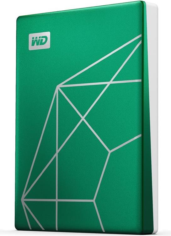 Wd My Passport Ultra 2tb Usb3.0 & UsB-C 2.5zoll - 20th Emerald Anniversary Edition (wdbjxt0020bgN-Wesn)