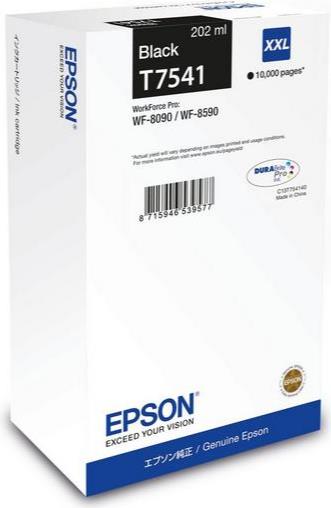Epson T7541 - 202 Ml - Größe Xxl - Schwarz - Original - Tintenpatrone - Für Workforce Pro WF-8090, WF-8590 (c13t75414n)