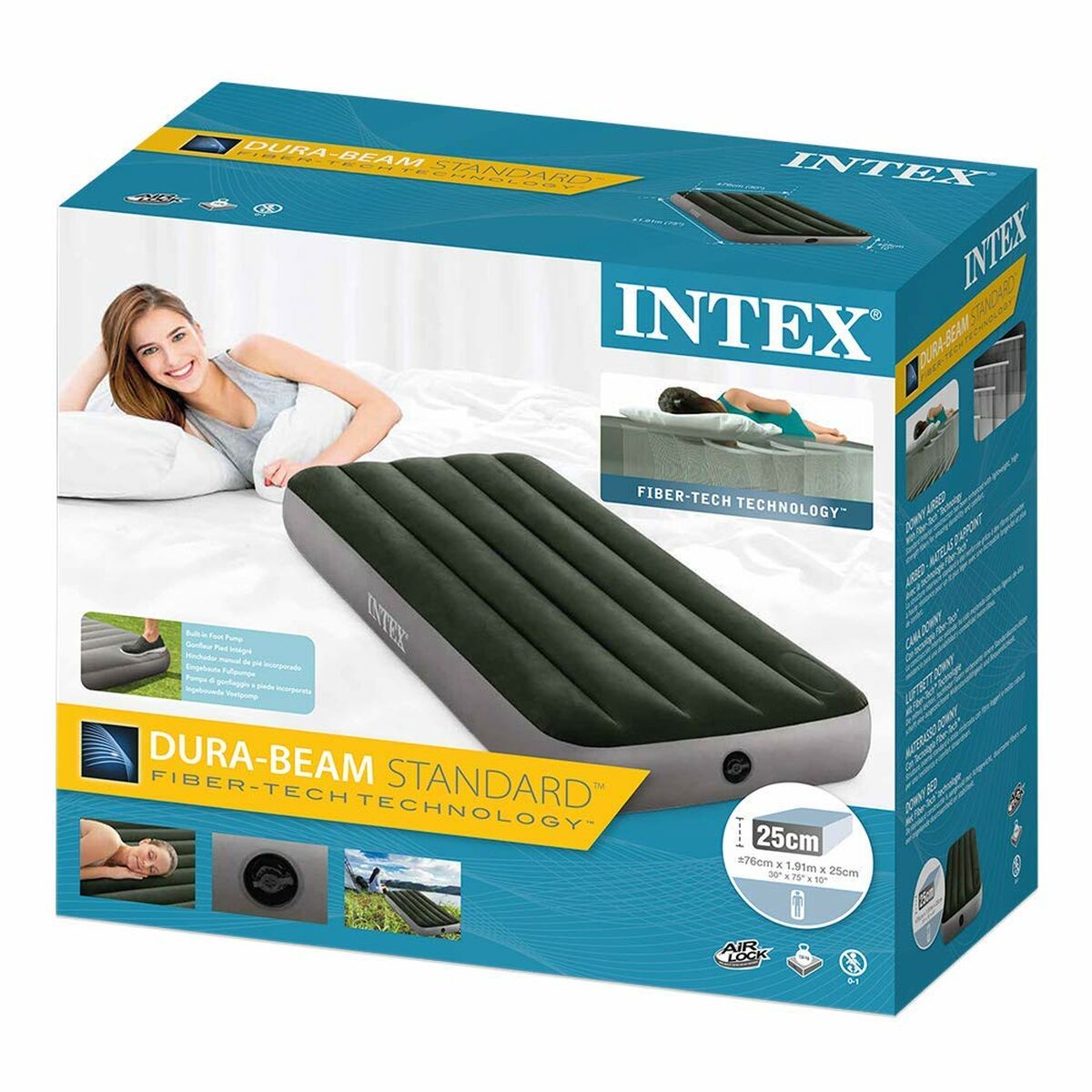 Materasso Gonfiabile Intex Verde - Image 4