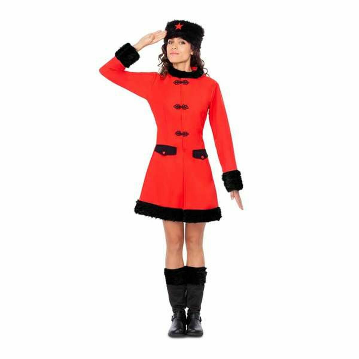 Costume Per Adulti My Other Me Russa 3 Pezzi Rosso Taglia:m/l