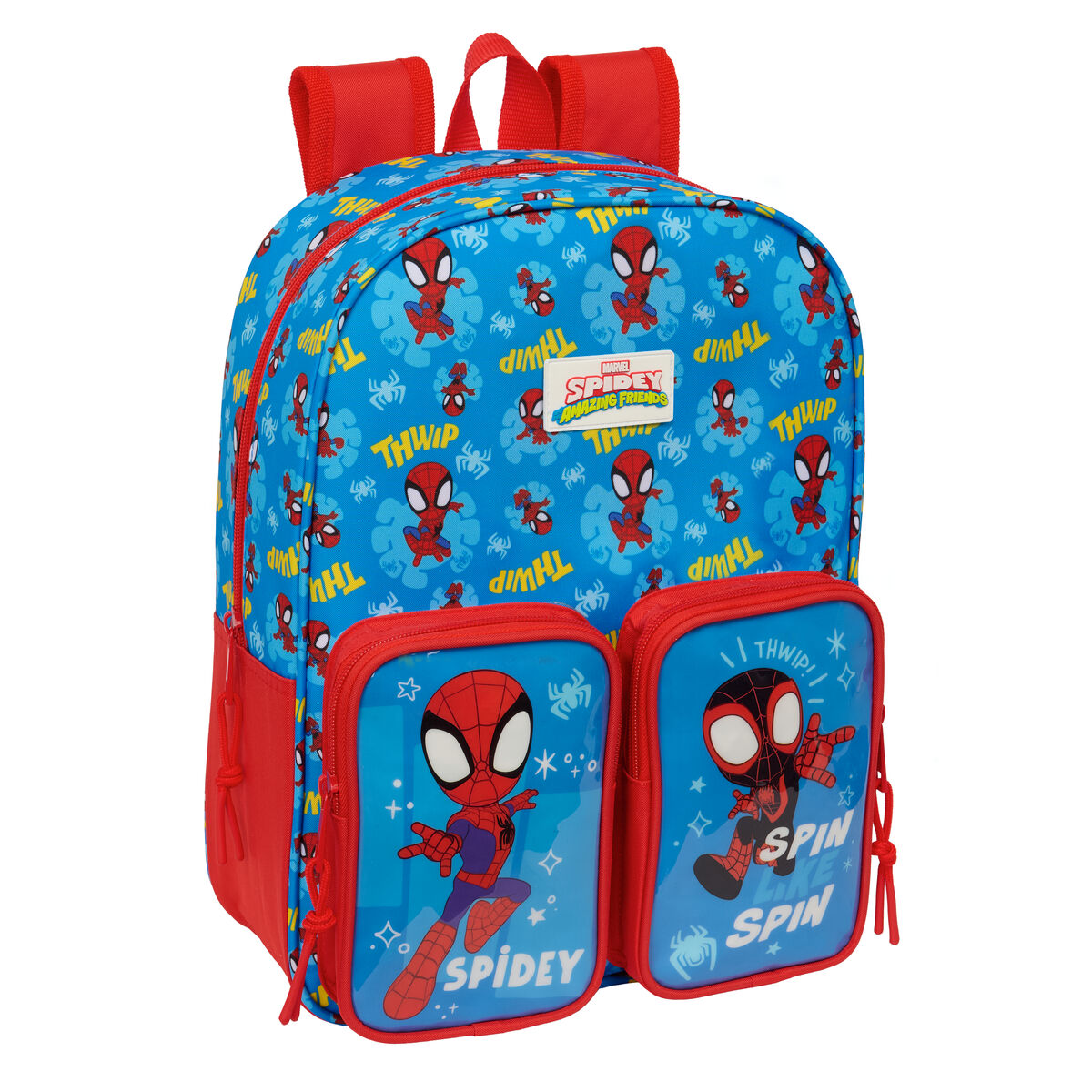 Zaino Scuola SpideR-Man Azzurro Rosso 26 X 34 X 11 cm