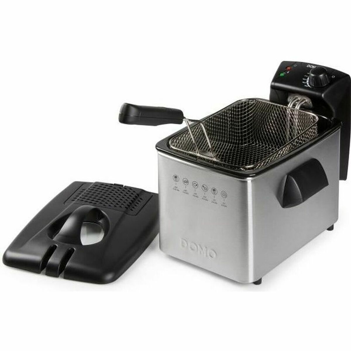 Friggitrice Domo Do465fr 4 L 3000 W Argentato Acciaio