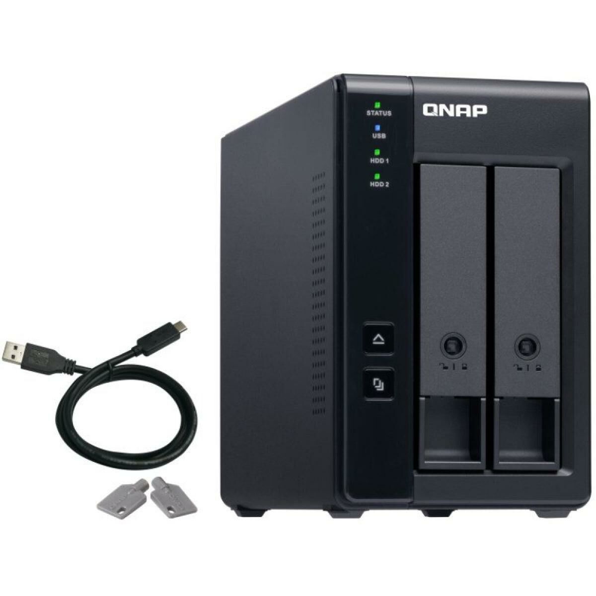 Memorizzazione In Rete Nas Qnap TR-002 Nero