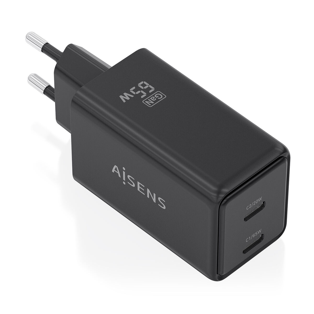 Caricabatterie Da Parete Aisens AscH-65w2p079-Bk Nero 65 W