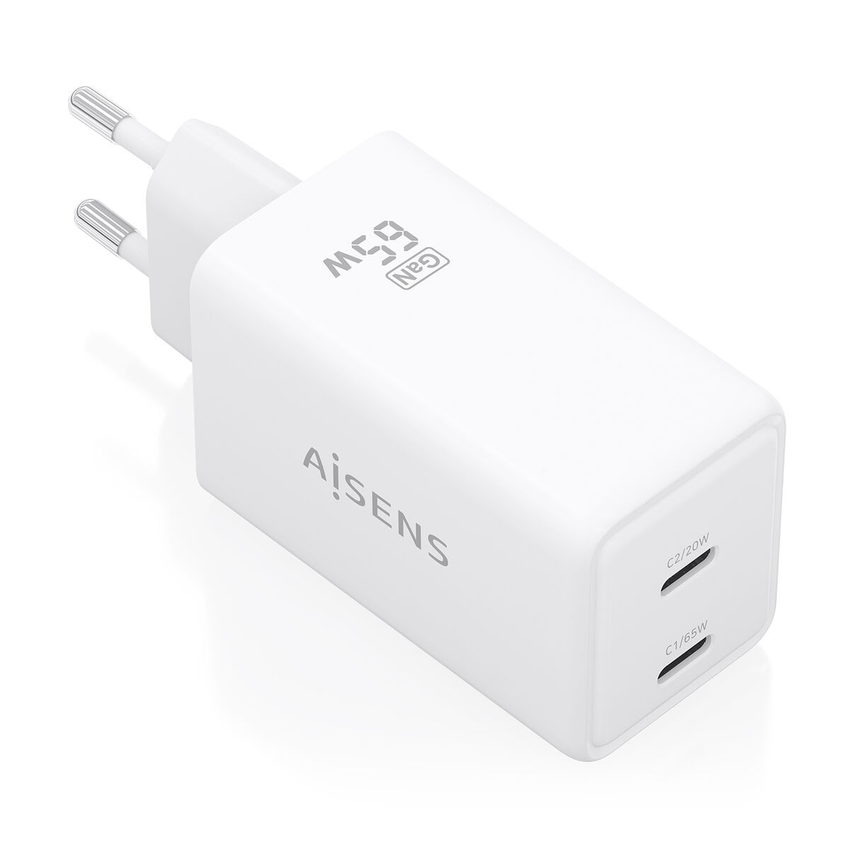 Caricabatterie Da Parete Aisens AscH-65w2p078-W Bianco 65 W
