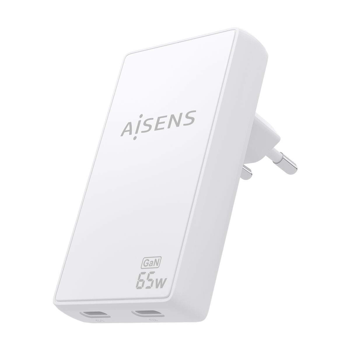Caricabatterie Da Parete Aisens AscH-65w2p077-W Bianco 65 W