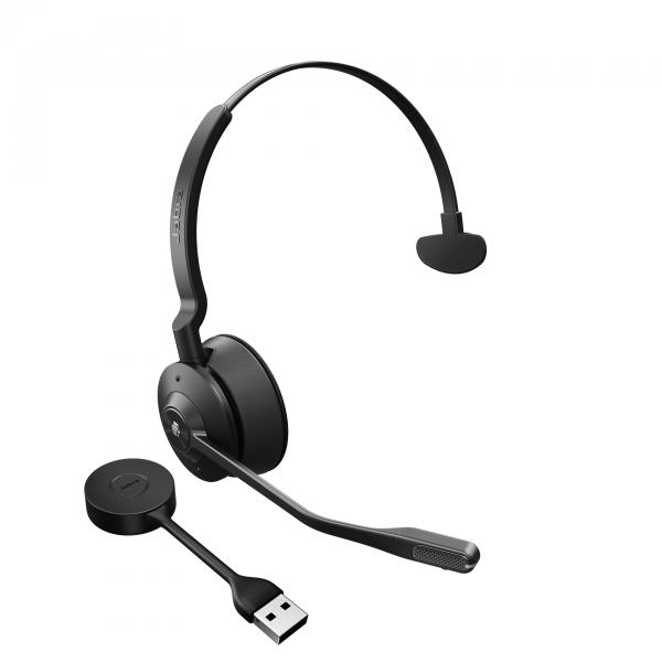Jabra Engage 55 Auricolare Wireless A Padiglione Ufficio Nero, Titanio (engage 55 Headset Wireless - HeaD-Band Office/call Center - Black, Titanium -