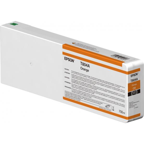 Epson Singlepack Orange T804a00 Ultrachrome Hdx 700ml (t804a Orange Ink Cartridge - 700ml)