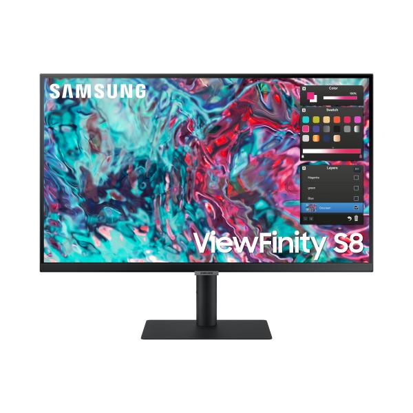 Samsung S80tb Monitor Pc 68,6 Cm [27] 3840 X 2160 Pixel 4k Ultra Hd Led Nero (samsung Viewfinity S8 S27b800tgu - Led)