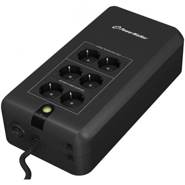 Powerwalker Vfd 800 Apfc Gruppo Di Continuità [ups] Standby [offline] 0,8 Kva 420 W 6 Presa[e] Ac (powerwalker Vfd 800 Apfc - Ups - 420 w)