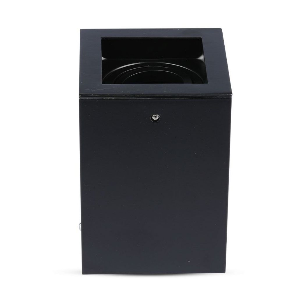 Gu10 Fitting Surface Square Black