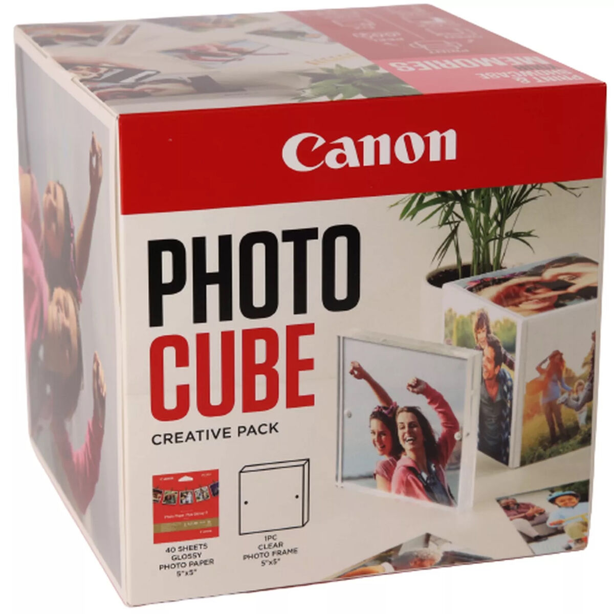 Carta Fotografica Lucida Canon 2311b075 5 X 5 Cm 40 Fogli 40 Pezzi (40 Unità)