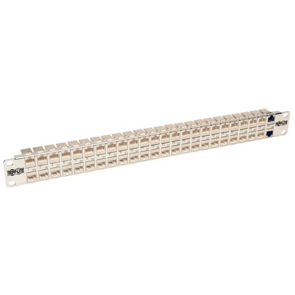Tripp Eaton Tripp Lite Series 48-Port Cat6a Patch Panel Rackmount Shielded Feedthrough Rj45 1u - Patch Panel - Cat 6a - Stp - RJ-45 X 48 - 1u - 48.3