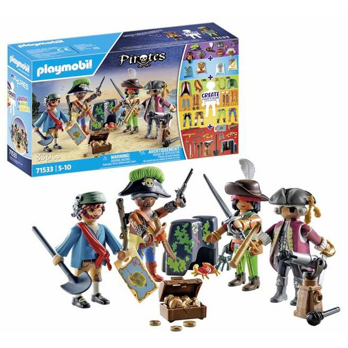 Playset Playmobil Pirates 71533 83 Pezzi