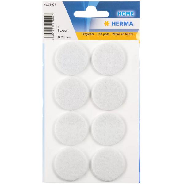 Herma 15004 Feltrino Protettore Per Mobile Su Pavimento Bianco (herma Vario - Puder - Hvid [pakke Med)