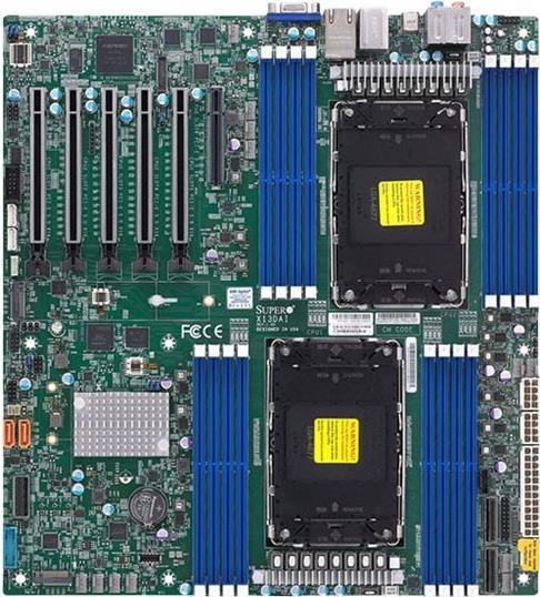 Supermicro X13daI-T - Motherboard - E-Atx - Lga4677 SockeT-E - 2 Unterstützte Cpus - Intel C741 Chipsatz - Usb 3.2 Gen 1, Usb 3.2 Gen 2 - 2 X 10 Giga