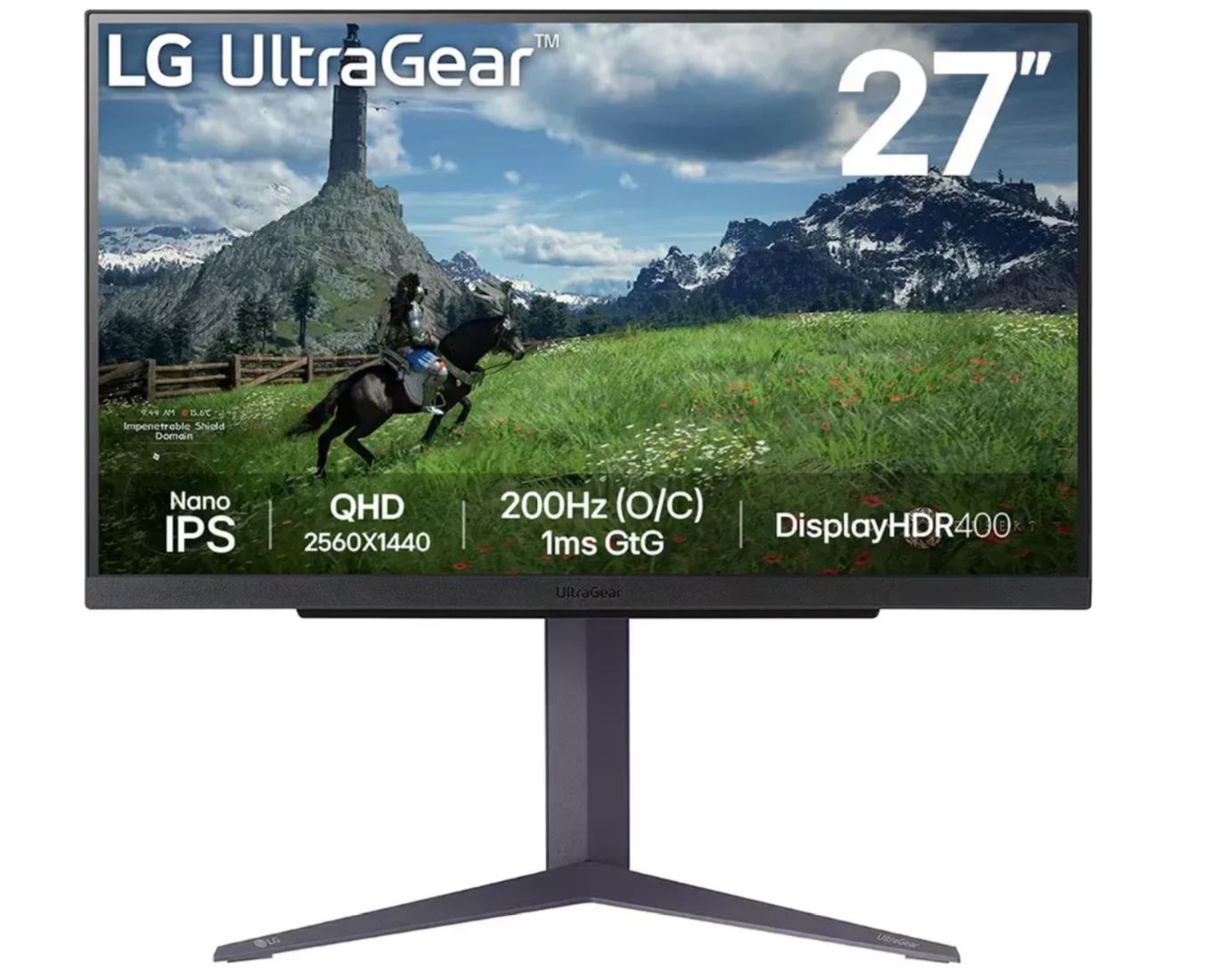 Lg Ultragear 27gs85Q-B GaminG-PC-Monitor 27 Zoll - IpS-Panel QhD-Auflösung (2560 X 1440), 1 Ms 180 Hz (200 Hz O/c), Displayhdr 400, DcI-P3 98% (cie19