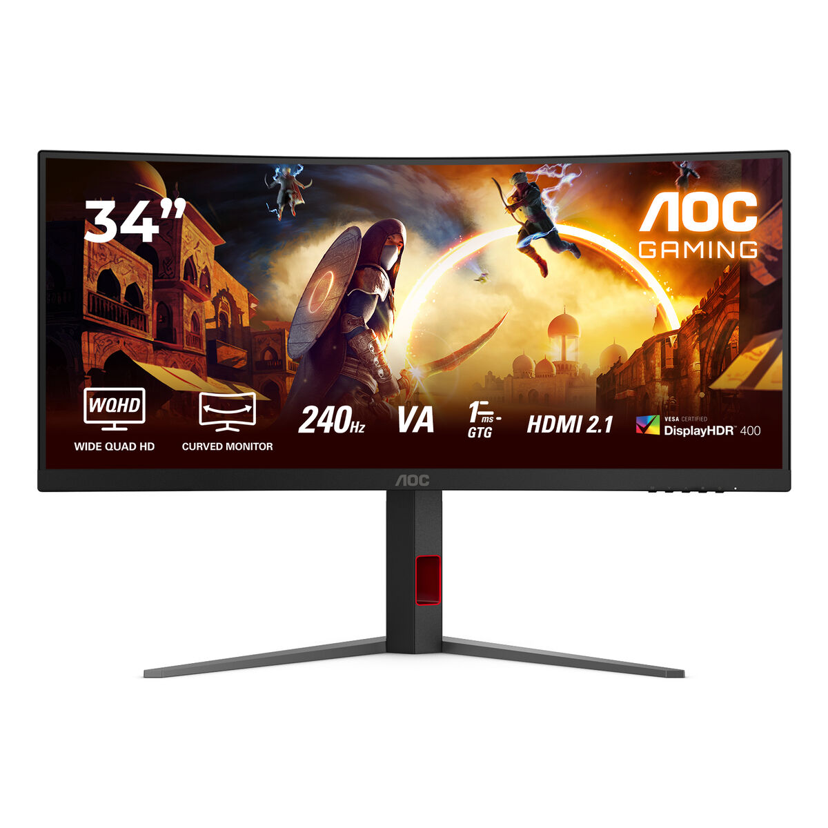 Monitor Aoc Cu34g4z 34" Wide Quad hd