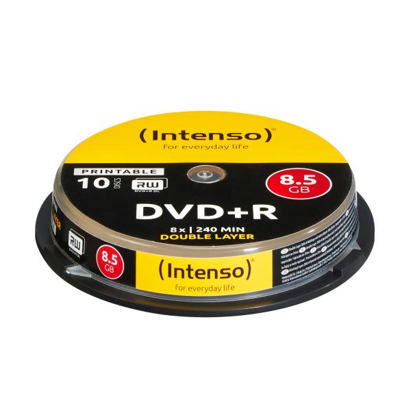 Intenso 1x10 Dvd+r 8.5gb 8x Double Layer Printable 8,5 Gb Dvd+r Dl 10 Pezzo(i)