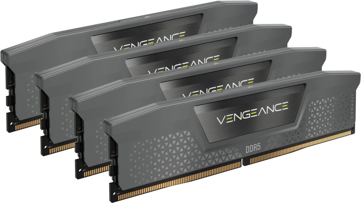 Corsair Vengeance - Ddr5 - Kit - 64gb: 4 X 16gb - Dimm 288-Pin - 6000 Mhz / Pc5-48000 - Cl36 - ON-Die Ecc - Schwarz (cmk64gx5m4b6000z36)