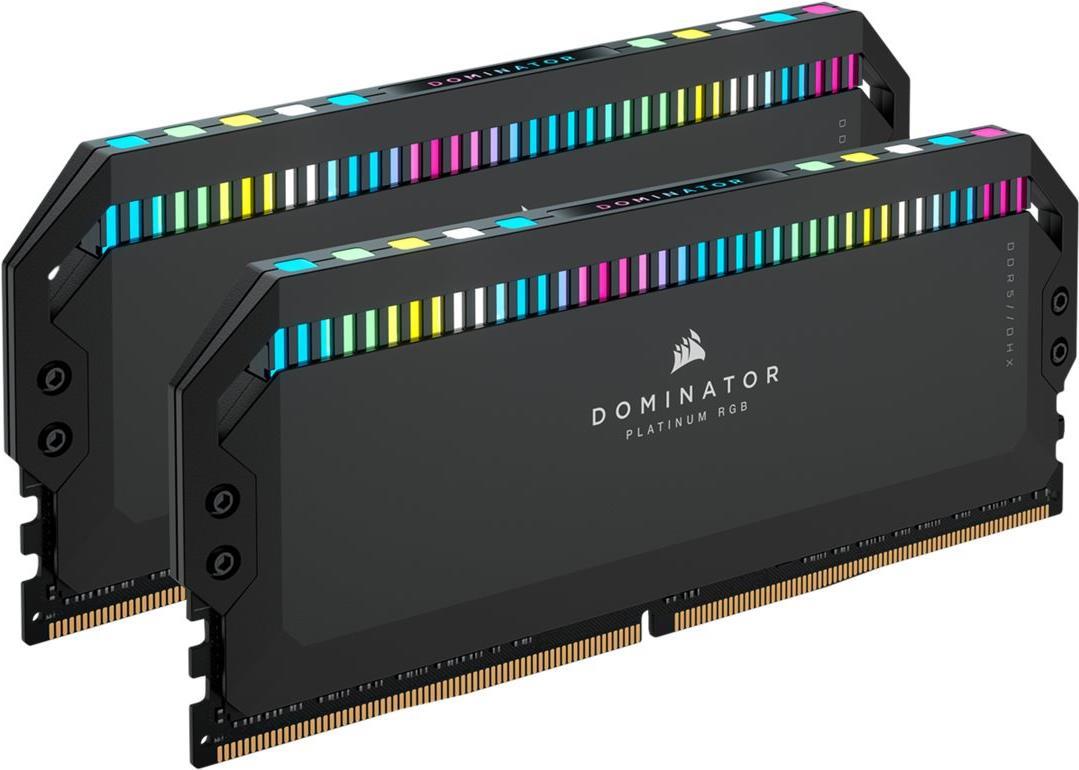 Corsair Dominator Platinum Rgb - Ddr5 - Kit - 64 Gb: 2 X 32 Gb - Dimm 288-Pin - 5600 Mhz / Pc5-44800 - Cl40 - 1.25 V - Schwarz