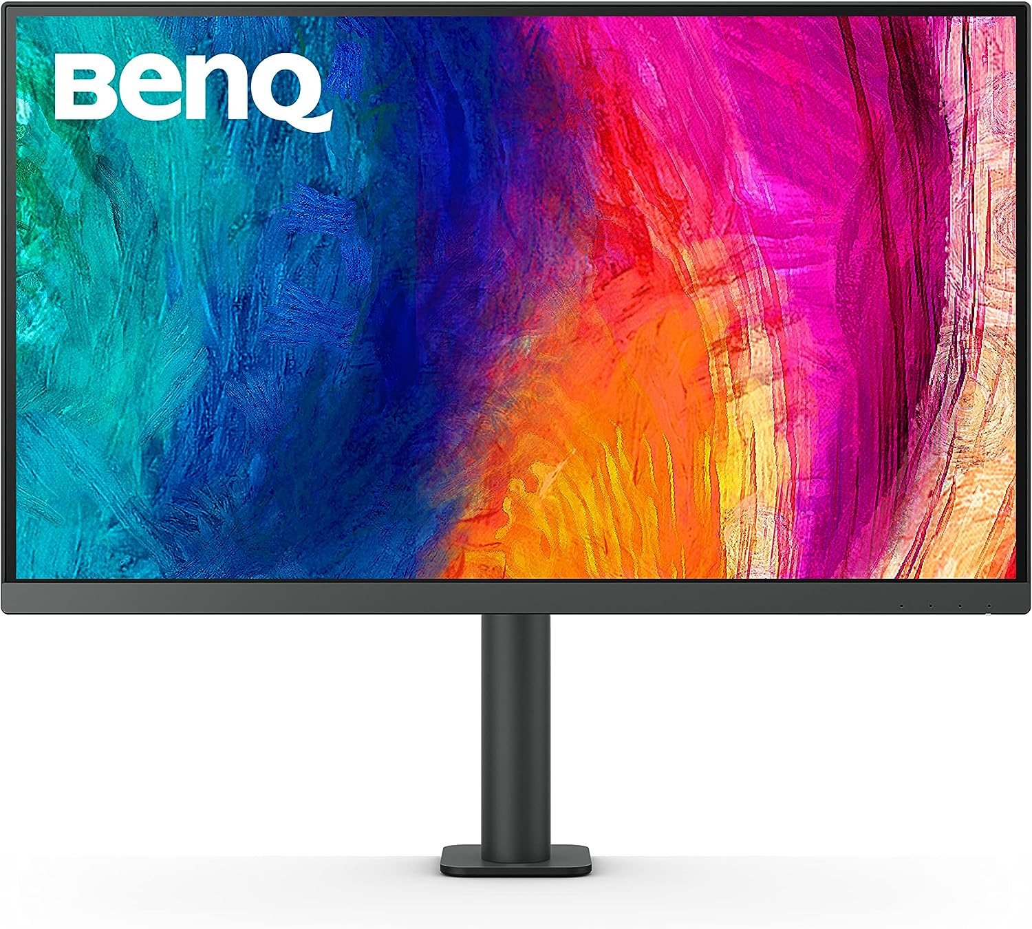 Benq Pd2705ua 68,60cm (27")  4K-Monitor Mit ErgO-Arm, Uhd, Srgb, Rec. 709, Hdr10, Ips, AqcoloR-Technologie, UsB-C [energieklasse F] (9h.lkdla.tpe)