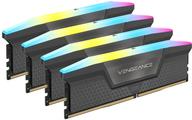 Corsair Vengeance Rgb - Ddr5 - Kit - 64 Gb: 4 X 16 Gb - Dimm 288-Pin - 6000 Mhz / Pc5-48000 - Cl36 - 1.35 V - Ungepuffert - Schwarz (cmh64gx5m4b6000c